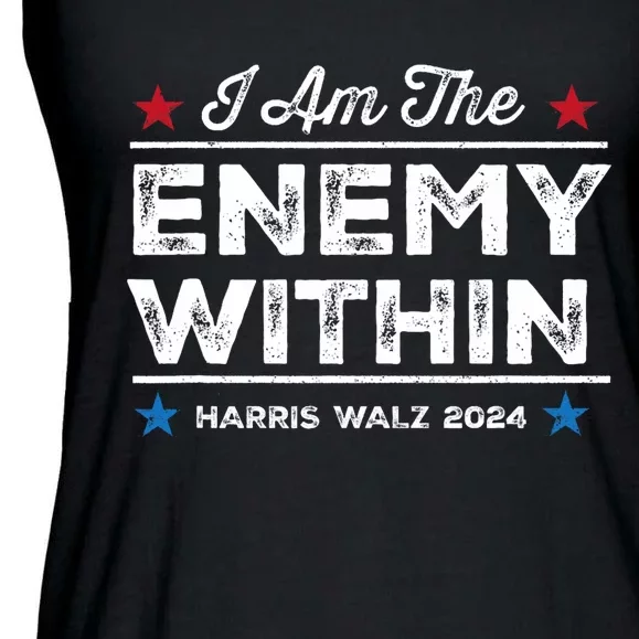 I Am The Enemy Within Ladies Essential Flowy Tank