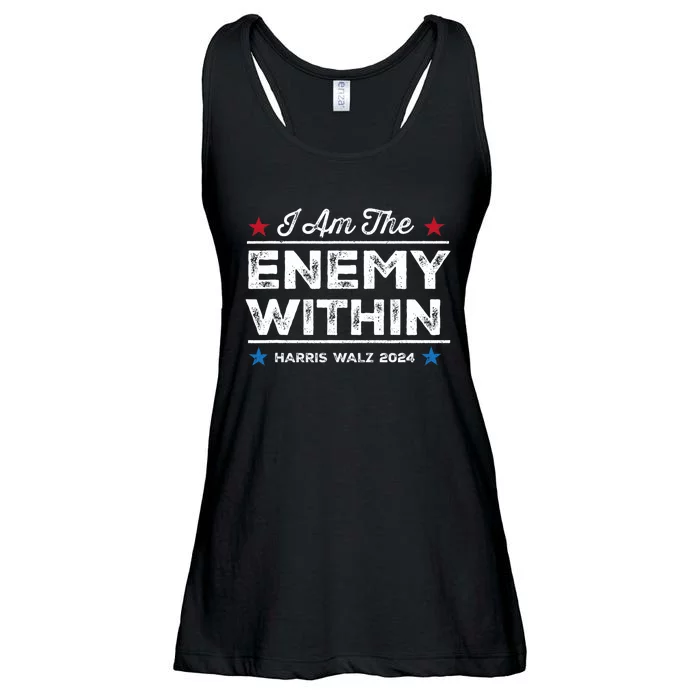 I Am The Enemy Within Ladies Essential Flowy Tank