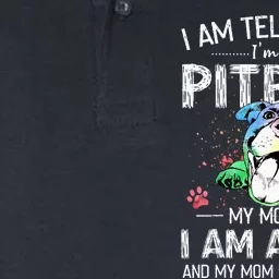 I Am Telling You I'm Not A Pitbull Dog Owners Gifts Softstyle Adult Sport Polo