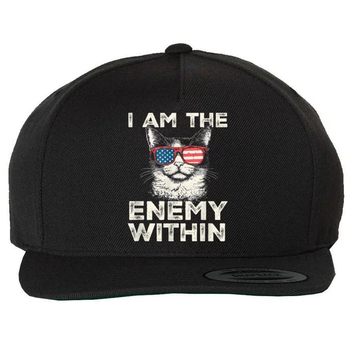 I Am The Enemy Within Kamala Harris 2024 Wool Snapback Cap