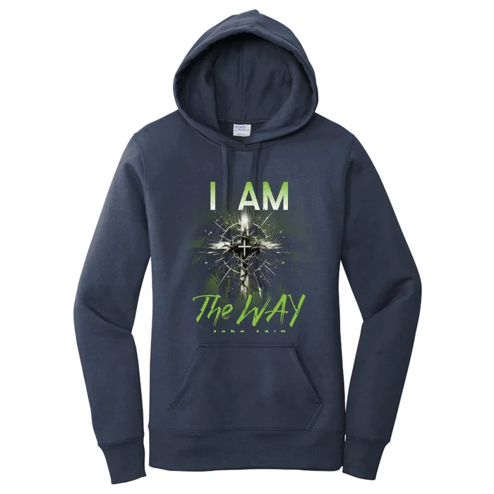 I Am The Way Christian Cross Of Jesus Christ Punk Art Design Gift Women's Pullover Hoodie