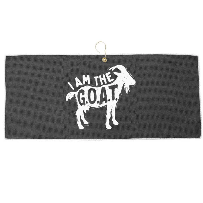 I Am The Goat Farm Animal Lover Rancher Farmer Farming Large Microfiber Waffle Golf Towel