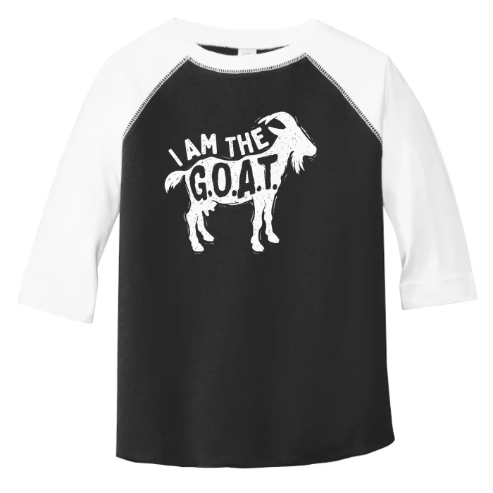 I Am The Goat Farm Animal Lover Rancher Farmer Farming Toddler Fine Jersey T-Shirt