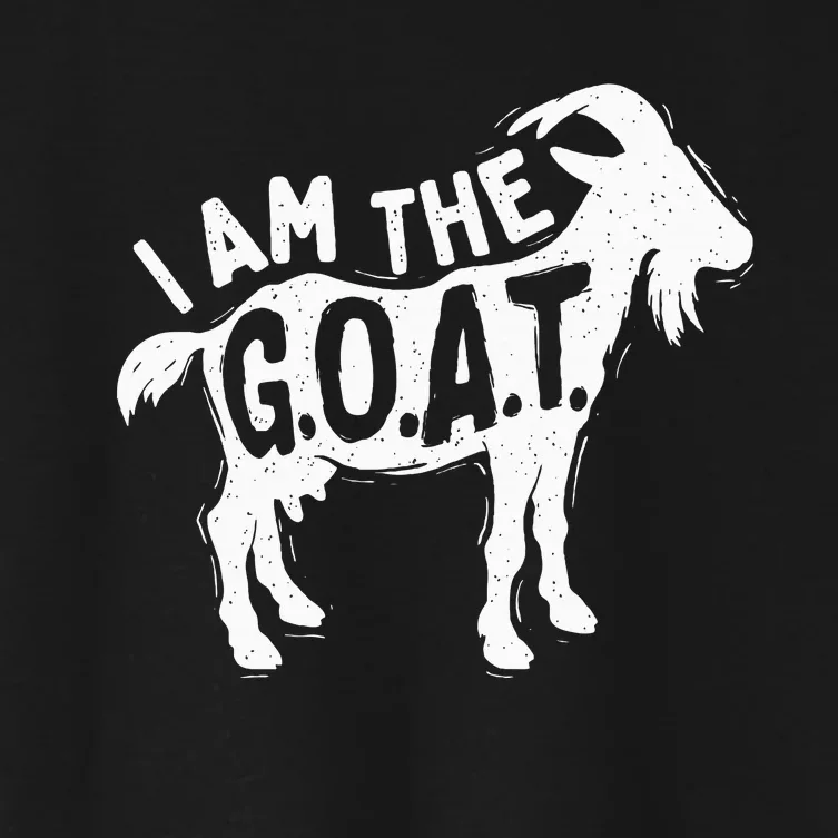 I Am The Goat Farm Animal Lover Rancher Farmer Farming Women's Crop Top Tee