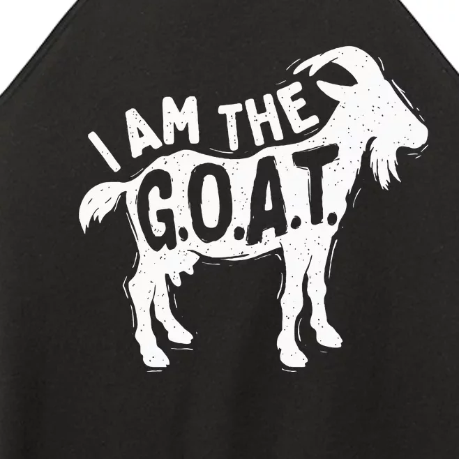 I Am The Goat Farm Animal Lover Rancher Farmer Farming Women’s Perfect Tri Rocker Tank