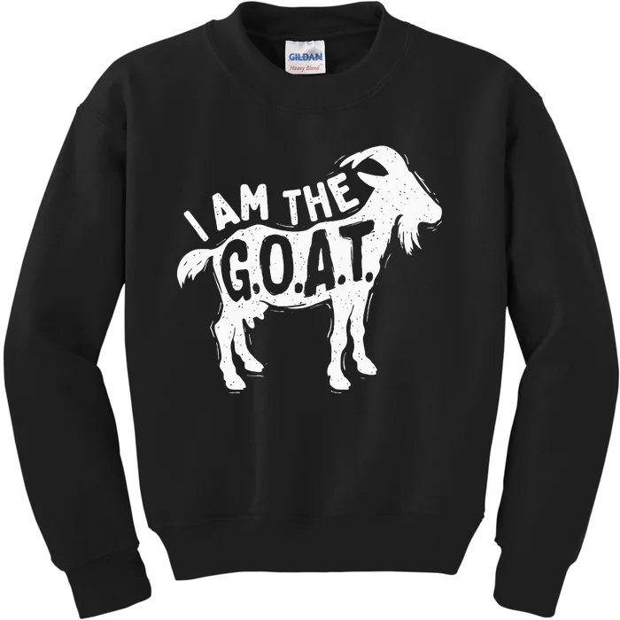 I Am The Goat Farm Animal Lover Rancher Farmer Farming Kids Sweatshirt