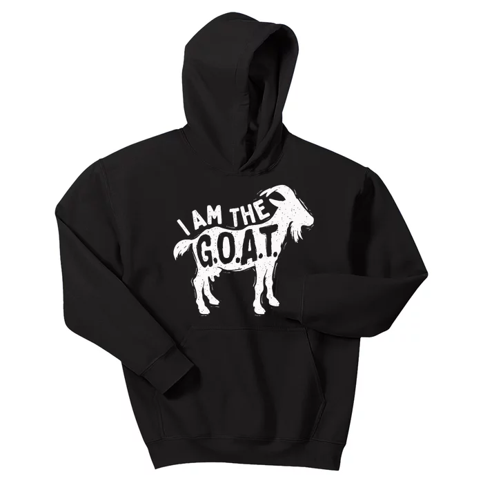 I Am The Goat Farm Animal Lover Rancher Farmer Farming Kids Hoodie