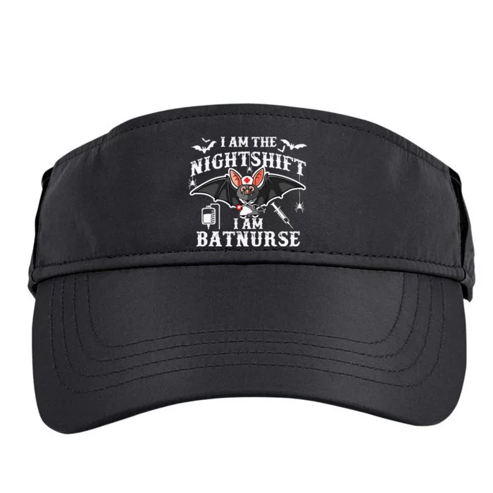 I Am The Nightshift I Am Bat Nurse Halloween Nursing Job Adult Drive Performance Visor