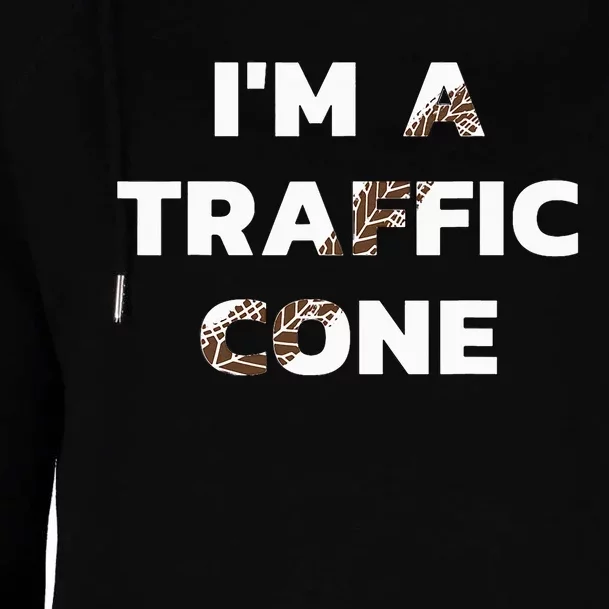 Im A Traffic Cone Adult Costume Womens Funnel Neck Pullover Hood