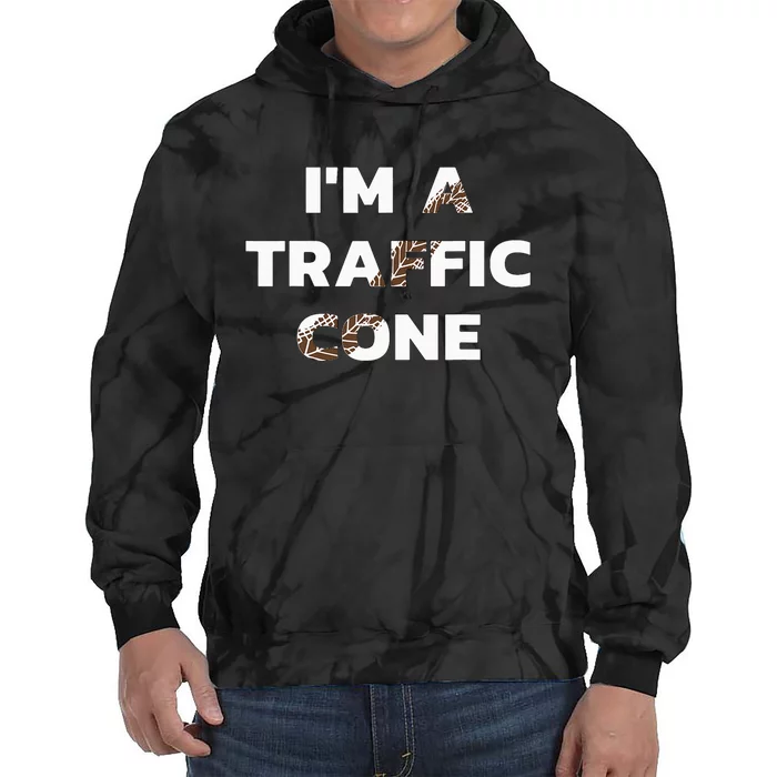 Im A Traffic Cone Adult Costume Tie Dye Hoodie