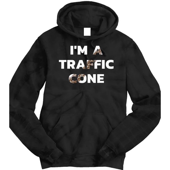 Im A Traffic Cone Adult Costume Tie Dye Hoodie