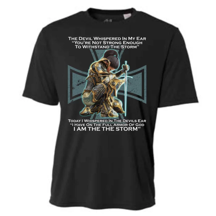 I Am The Storm Female Knight Warrioress Cooling Performance Crew T-Shirt