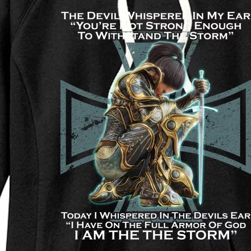 I Am The Storm Female Knight Warrioress Women's Fleece Hoodie