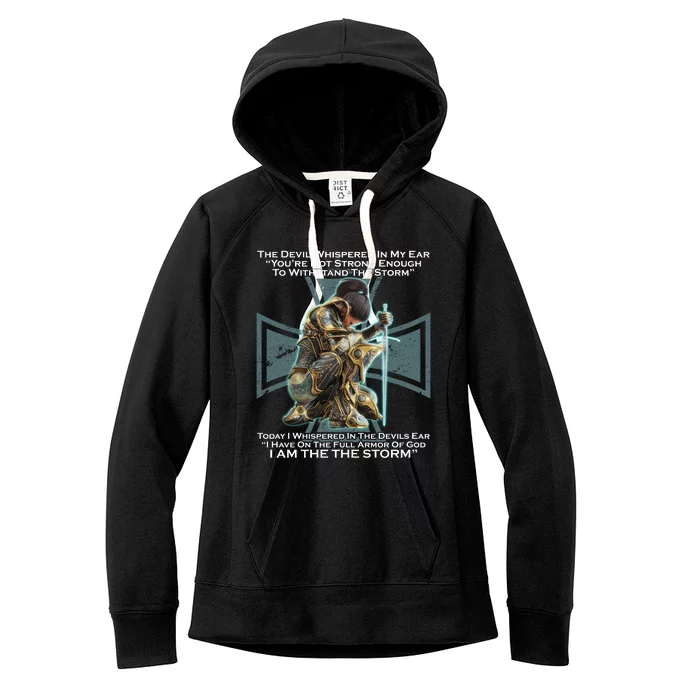 I Am The Storm Female Knight Warrioress Women's Fleece Hoodie