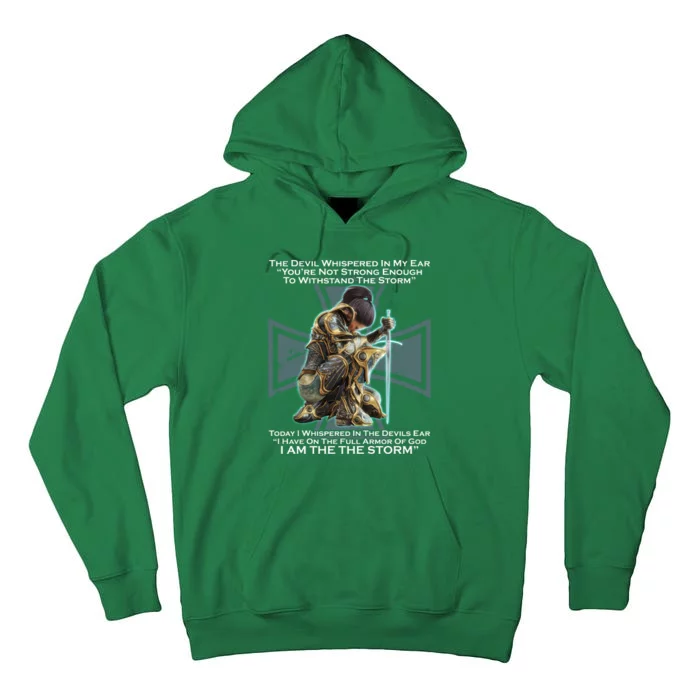 I Am The Storm Female Knight Warrioress Tall Hoodie