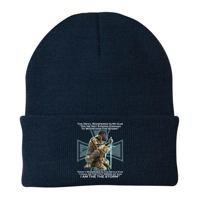 I Am The Storm Female Knight Warrioress Knit Cap Winter Beanie