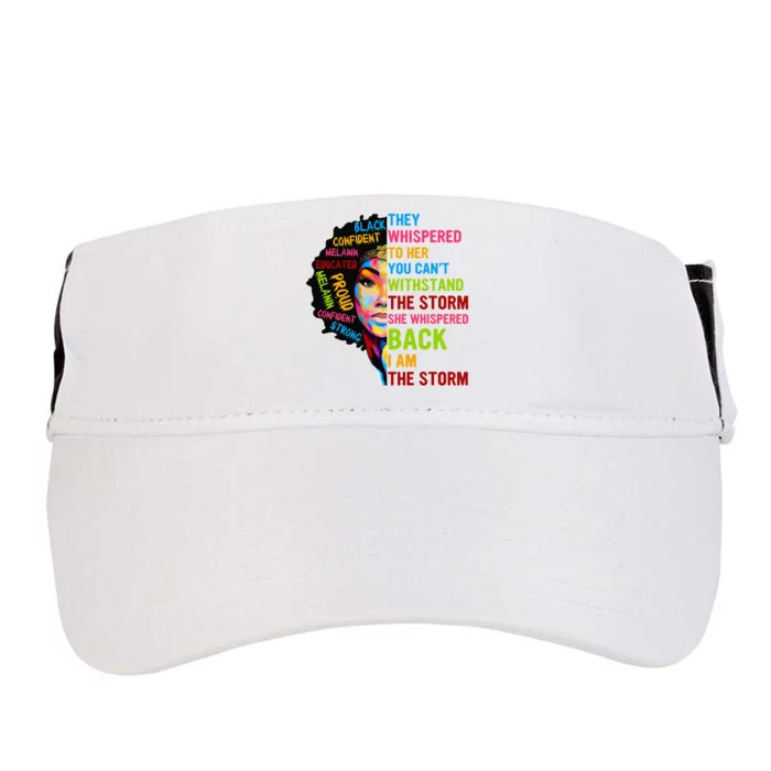 I Am The Storm Juneteenth Black History Month Adult Drive Performance Visor