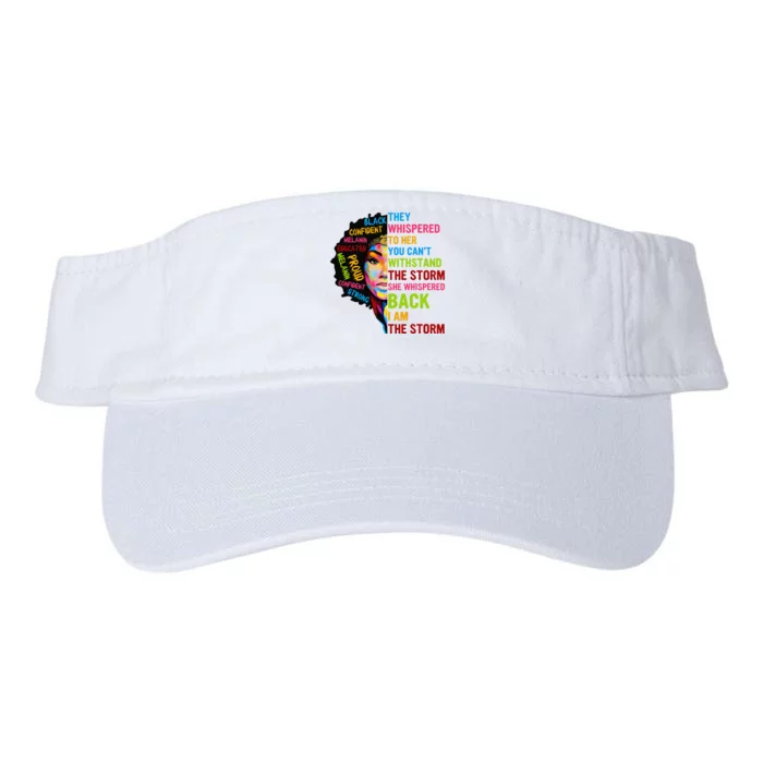 I Am The Storm Juneteenth Black History Month Valucap Bio-Washed Visor