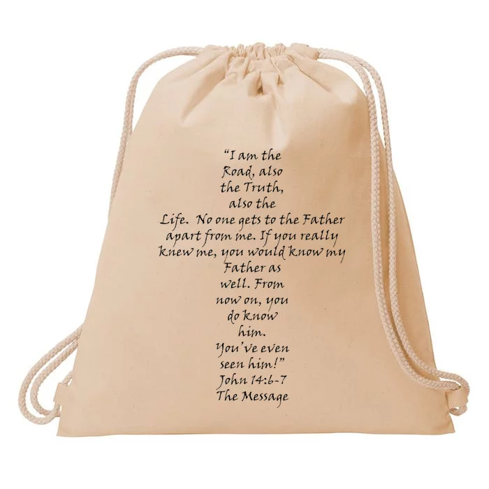 I Am The Way The Truth And The Life Drawstring Bag