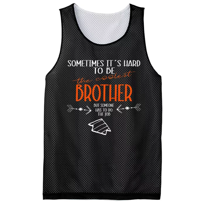 I am the cool brother funny brother Mesh Reversible Basketball Jersey Tank