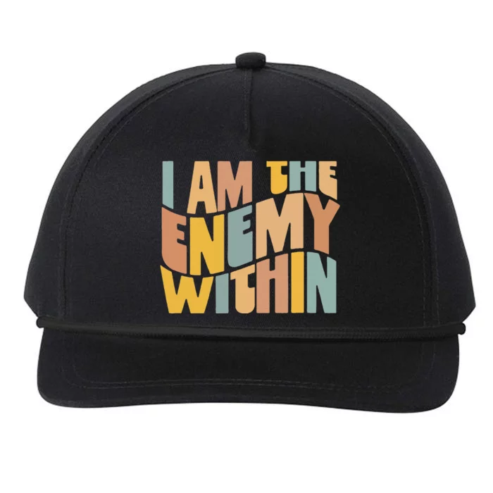 I Am The Enemy Within Kamala Harris 2024 Merch Snapback Five-Panel Rope Hat