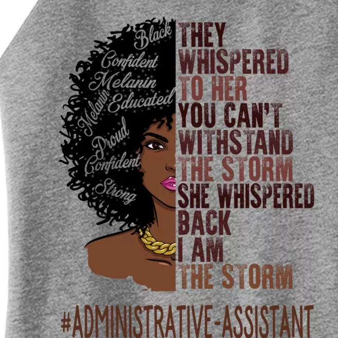 I Am The Storm Administrative Assistant African Gift Women’s Perfect Tri Rocker Tank