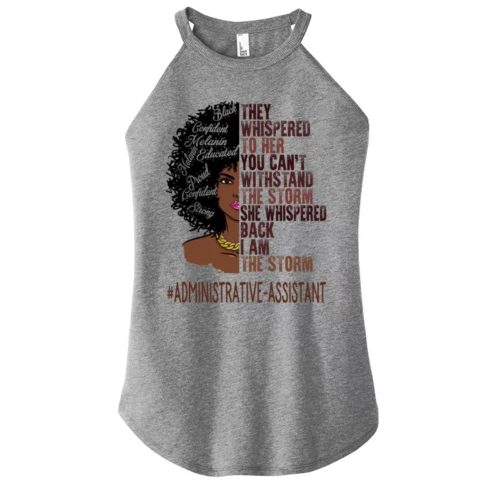 I Am The Storm Administrative Assistant African Gift Women’s Perfect Tri Rocker Tank