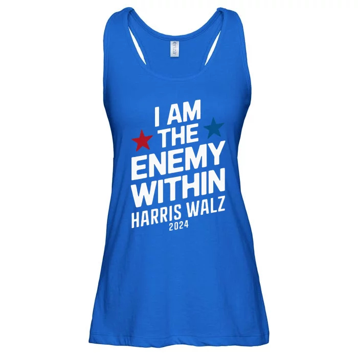 I Am The Enemy Within Ladies Essential Flowy Tank