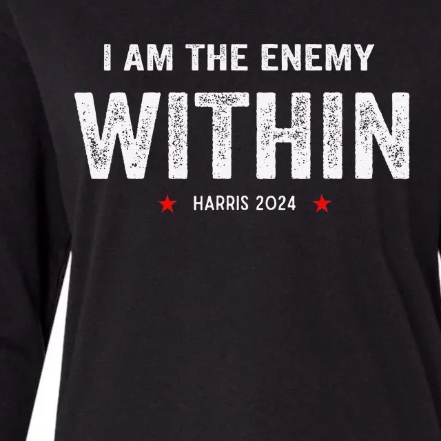 I Am The Enemy Within Womens Cotton Relaxed Long Sleeve T-Shirt