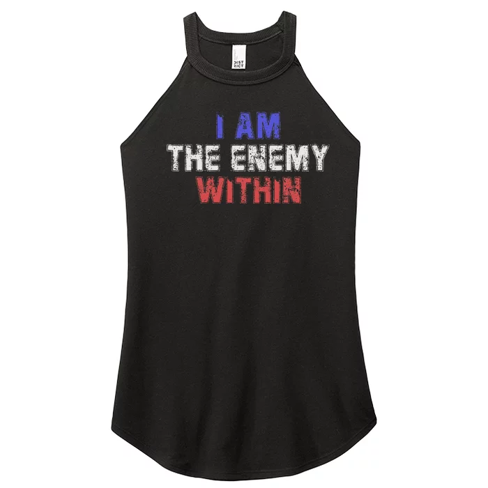 I Am The Enemy Within Women’s Perfect Tri Rocker Tank