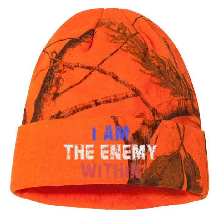 I Am The Enemy Within Kati - 12in Camo Beanie