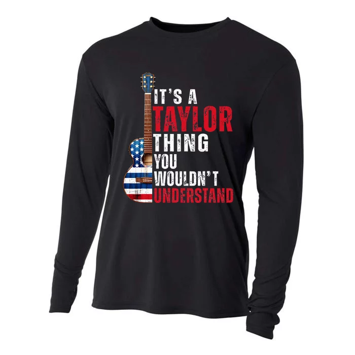 ItS A Taylor Thing You WouldnT Understand American Flag Cooling Performance Long Sleeve Crew