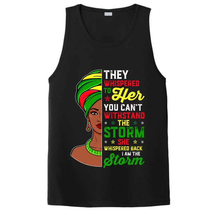 I Am The Storm African Juneteenth Black History Meaningful Gift Performance Tank