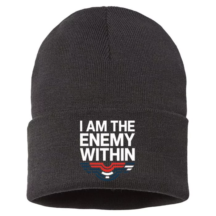 I Am The Enemy Within Sustainable Knit Beanie