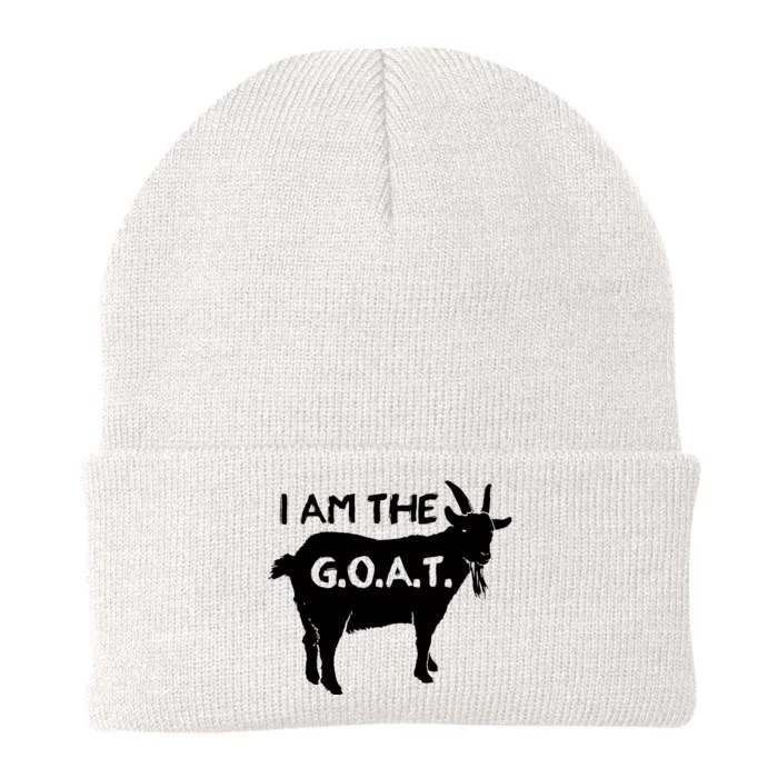 I Am The GOAT Greatest Of All Time Athletics Champion Knit Cap Winter Beanie