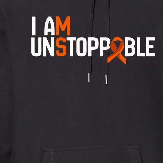 I Am Unstoppable Multiple Sclerosis Ms Awareness Premium Hoodie