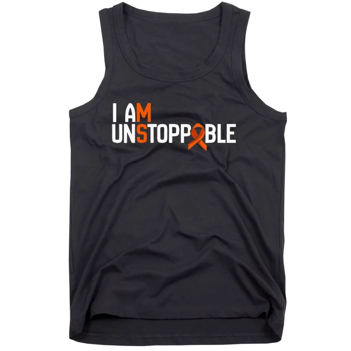 I Am Unstoppable Multiple Sclerosis Ms Awareness Tank Top