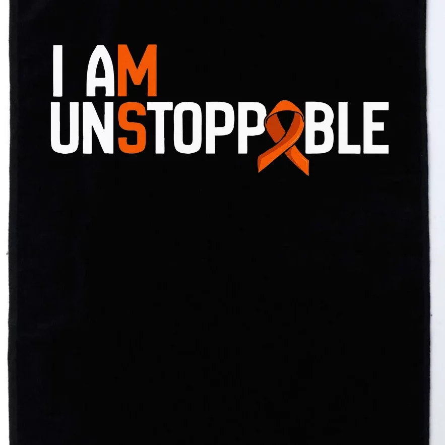 I Am Unstoppable Multiple Sclerosis Ms Awareness Platinum Collection Golf Towel