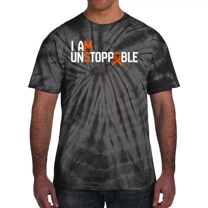 I Am Unstoppable Multiple Sclerosis Ms Awareness Tie-Dye T-Shirt