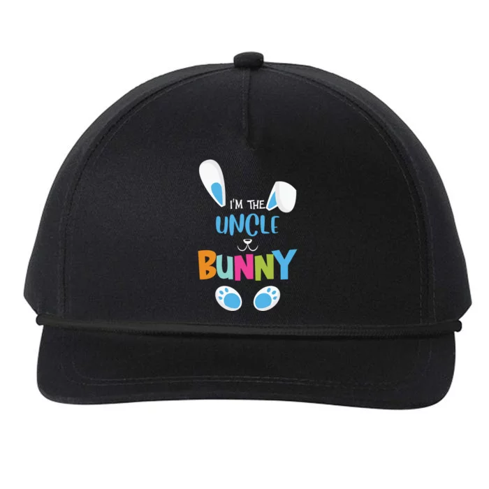 I'm A Uncle Bunny Cute Rabbit Ears Family Easter Day Snapback Five-Panel Rope Hat