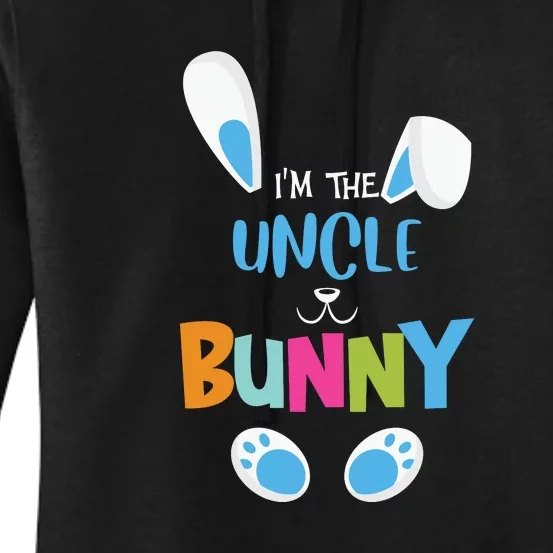 I'm A Uncle Bunny Cute Rabbit Ears Family Easter Day Women's Pullover Hoodie