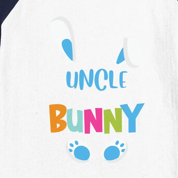 I'm A Uncle Bunny Cute Rabbit Ears Family Easter Day Baseball Sleeve Shirt