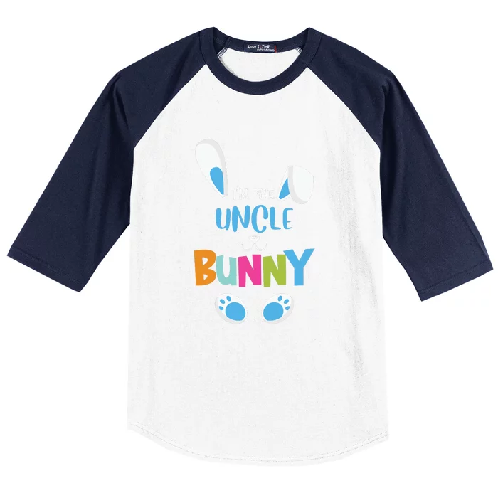 I'm A Uncle Bunny Cute Rabbit Ears Family Easter Day Baseball Sleeve Shirt