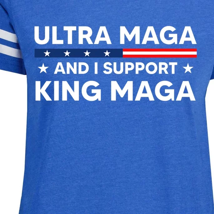 I’m An Ultra MAGA And I Support King MAGA Enza Ladies Jersey Football T-Shirt