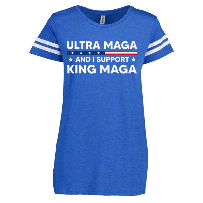 I’m An Ultra MAGA And I Support King MAGA Enza Ladies Jersey Football T-Shirt