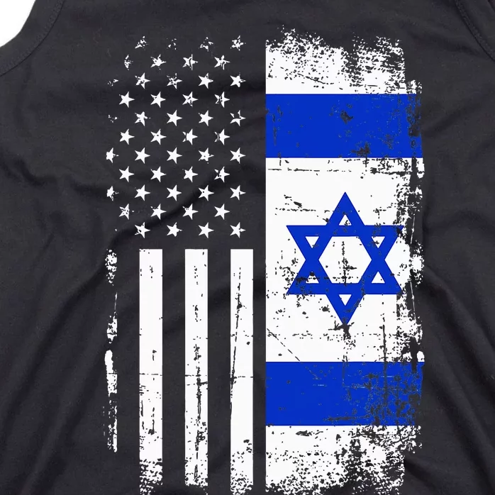 Israel and USA Friendship Flag Tank Top