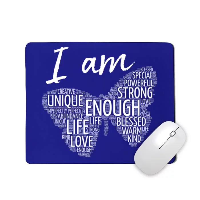 I Am Unique Strong Law Of Attraction Positive Affirmation Gift Mousepad