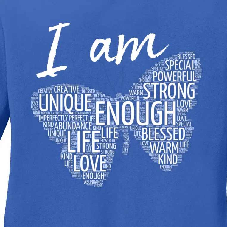 I Am Unique Strong Law Of Attraction Positive Affirmation Gift Ladies Long Sleeve Shirt