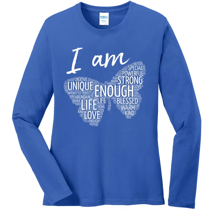 I Am Unique Strong Law Of Attraction Positive Affirmation Gift Ladies Long Sleeve Shirt