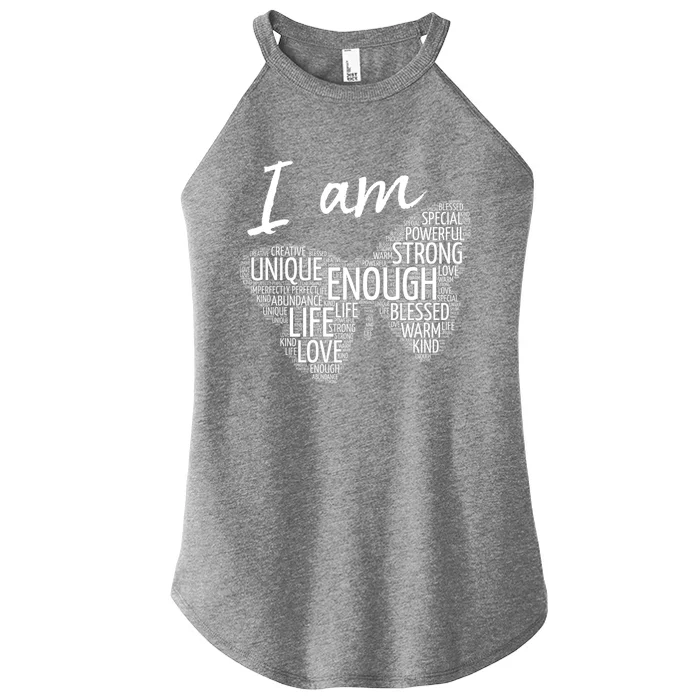 I Am Unique Strong Law Of Attraction Positive Affirmation Gift Women’s Perfect Tri Rocker Tank